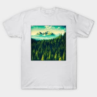 Green Beautiful Forest T-Shirt